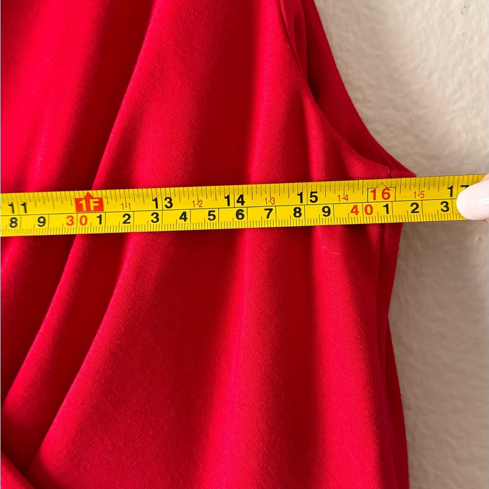 Calvin Klein Red Sheath Dress NWT Size 6 Sleeveless Knee-Length - Picture 11 of 13